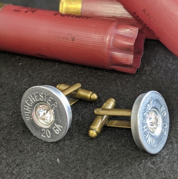 Winchester once fired Shotgun Shell Cufflinks - Picture 5 of 5